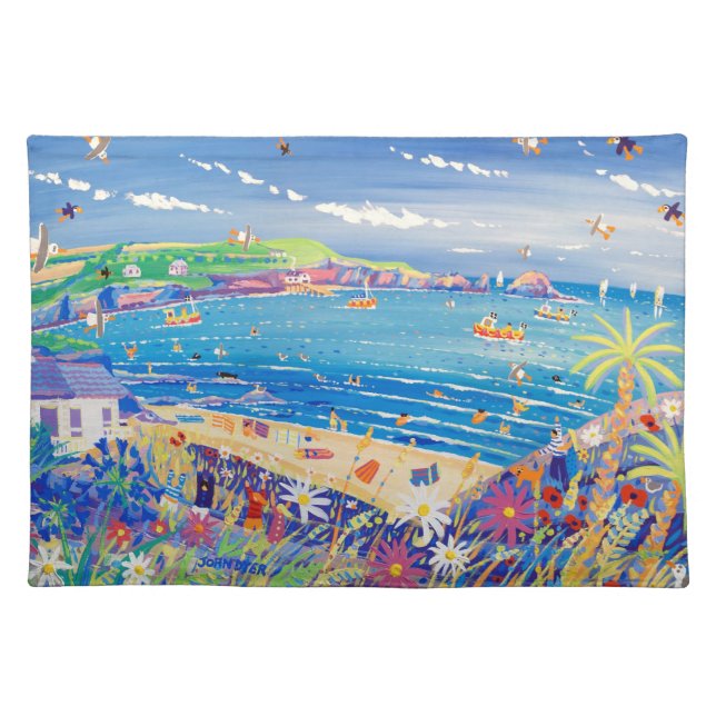 Art placemats: Mother Ivey's Bay Cornwall Cloth Placemat (Front)