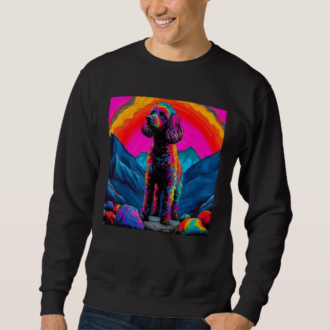 Art Poodle Dog Sweatshirt (Front)
