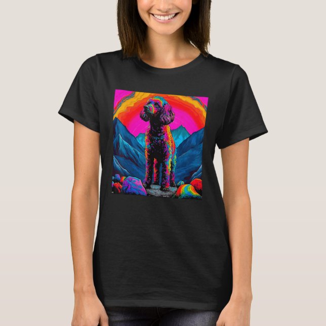 Art Poodle Dog T-Shirt (Front)
