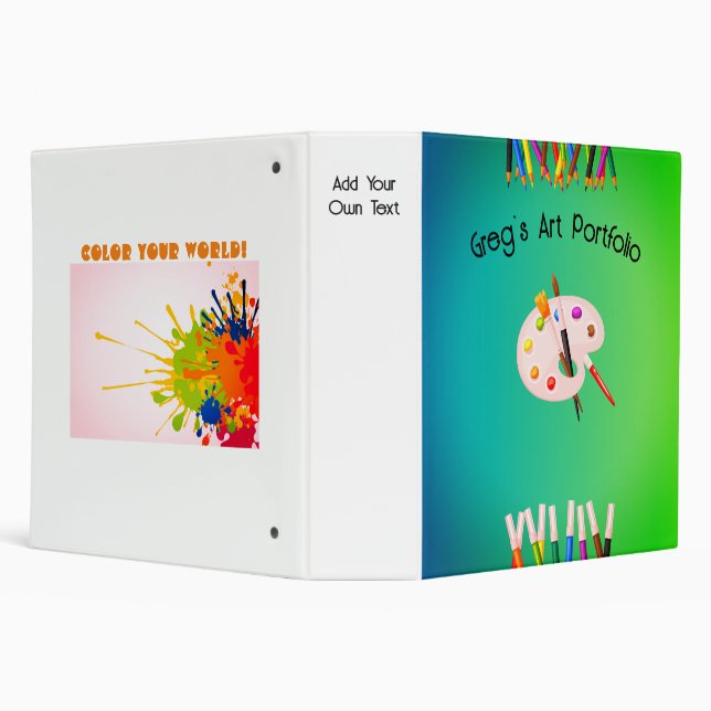 Art Portfolio 3 Ring Binder (Background)