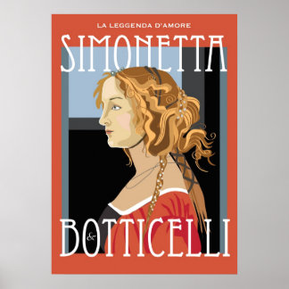 Art Poster: Botticelli Simonetta Vespuci: 20x28 Poster