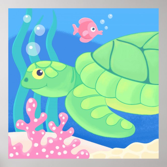 art poster - cute tropical decor (Front)