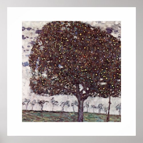 ART POSTER  GUSTAV KLIMT  DER APFELBAUM 1916