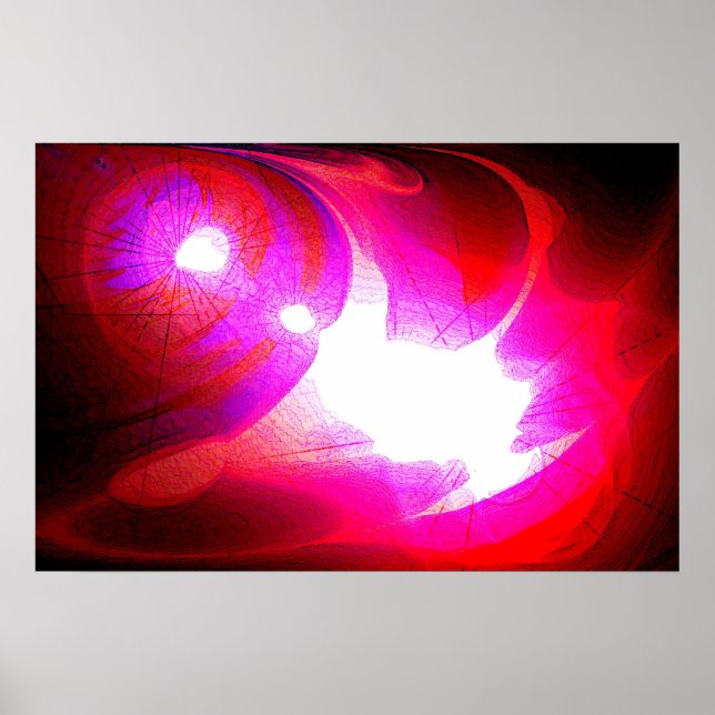 Art Posters Digital Abstract Computer Art Print (Front)
