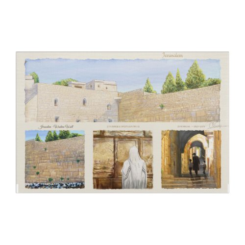ART Prayer Western Wall KOTEL Jerusalem Old City