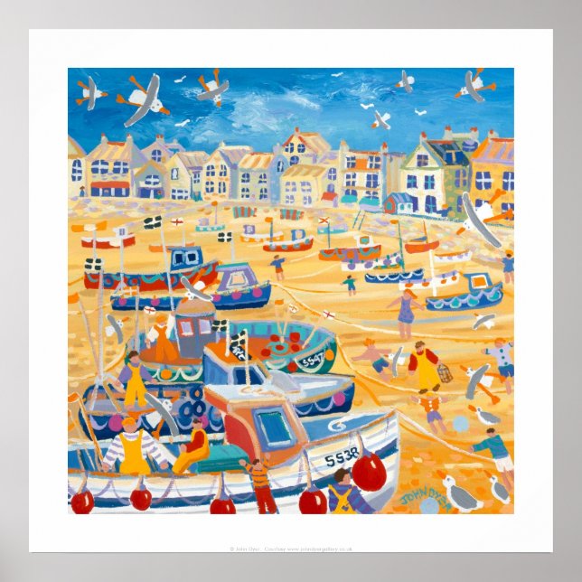 Art Print: Boats and Ropes, St Ives, Cornwall Poster (Front)