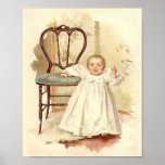 Art Print By Maud Humphrey Baby&#39;s First Step at Zazzle
