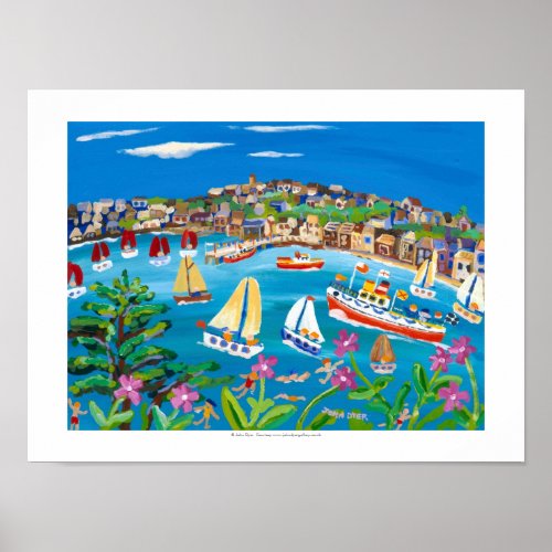 Art Print Campion Days Cornwall by John Dyer Poster