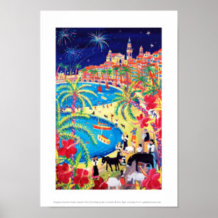Art Print: Magical Mountain Music, Menton Poster