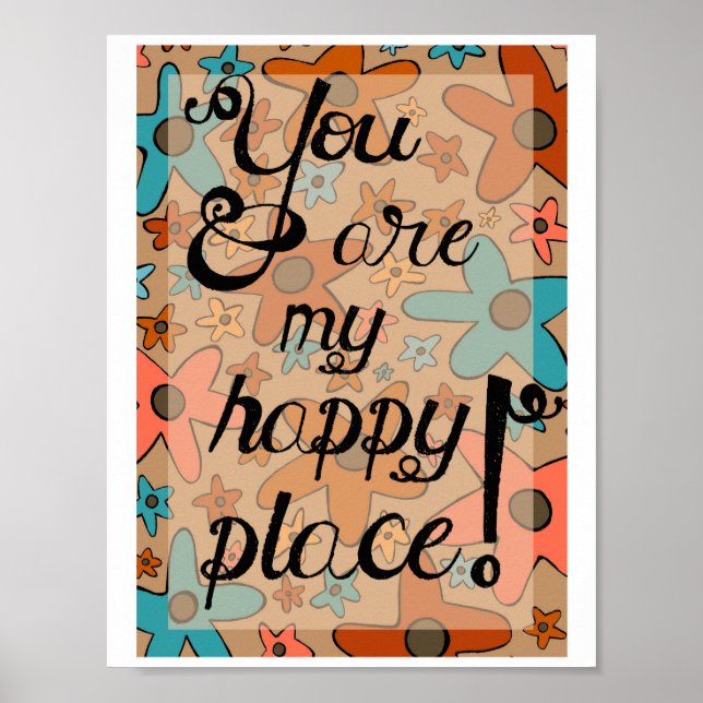 Art Print Post "You Are My Happy Place" (Front)
