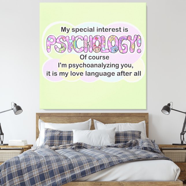 Art print Psychology Love Language (ADHD/Autistic) (Insitu(Bedroom))