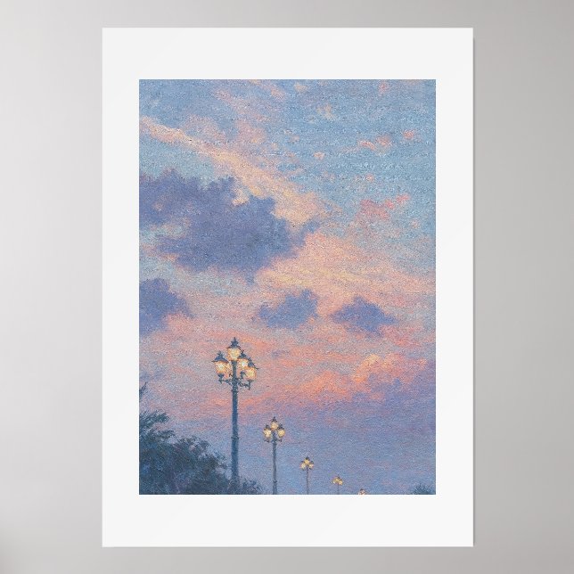 Art Print "Streetlights" Holder (Front)