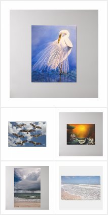 Art Prints - Atlantic Ocean, waves, beach, surfing
