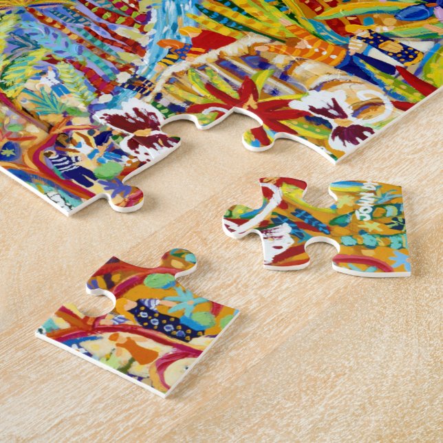 Art Puzzle: John Dyer - The Eden Project Jigsaw Puzzle (Side)