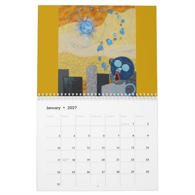 Art Quilts 2011 Calendar (Jan 2027)