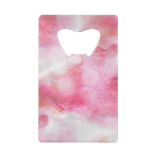 art red avant-garde background hand paint 2 credit card bottle opener