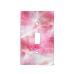 art red avant-garde background hand paint 2 light switch cover