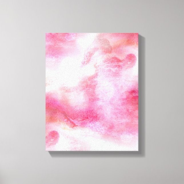 art red avant-garde background hand paint canvas print (Front)