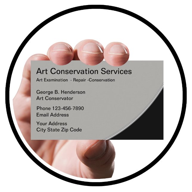 Art Restoration Services Business Card (Creator Uploaded)