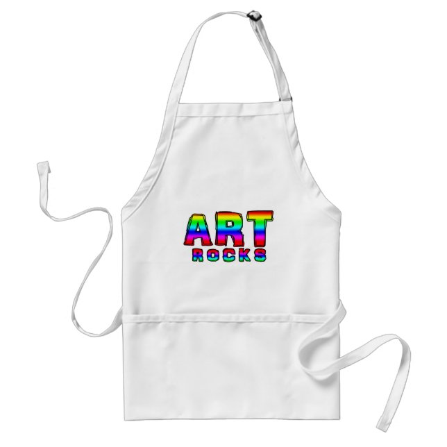 ART ROCKS ADULT APRON (Front)