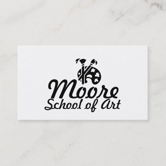 Art School, Classes Business Card (Front)