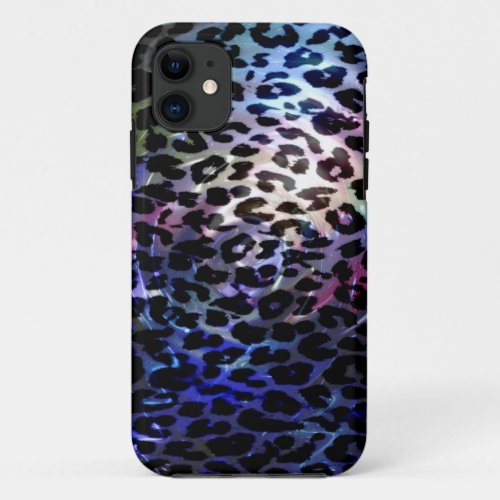 Art seamless animal print texture of leopard iPhone 11 case