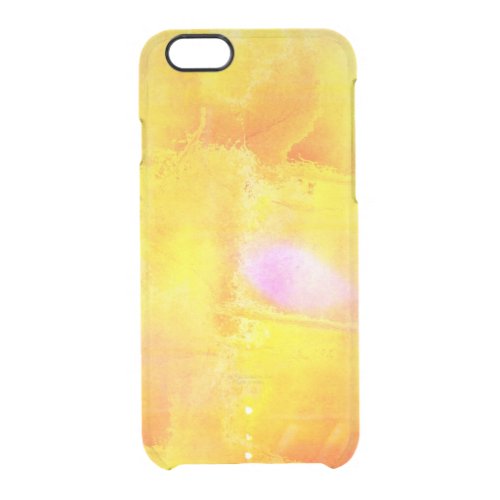 art seamless color yellow background watercolor clear iPhone 66S case