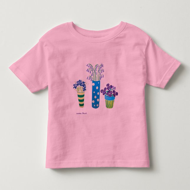 Art Shirt: Lots of Pots of Flowers Toddler T-shirt (Front)