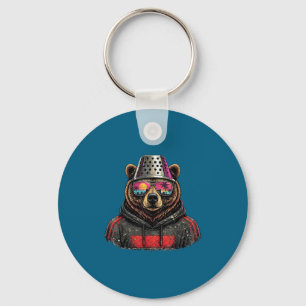 Art Shirt Retro Bear Cheese Grater Hat Keychain