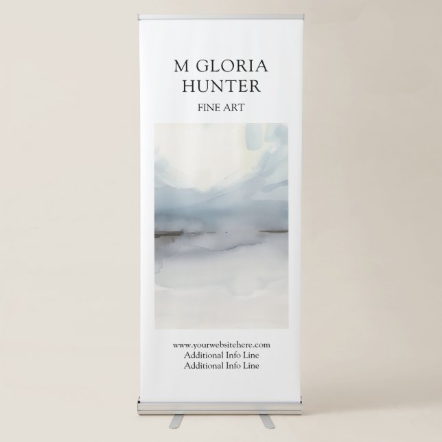 Art Show Craft Fair Art Booth Retractable Banner (Front)