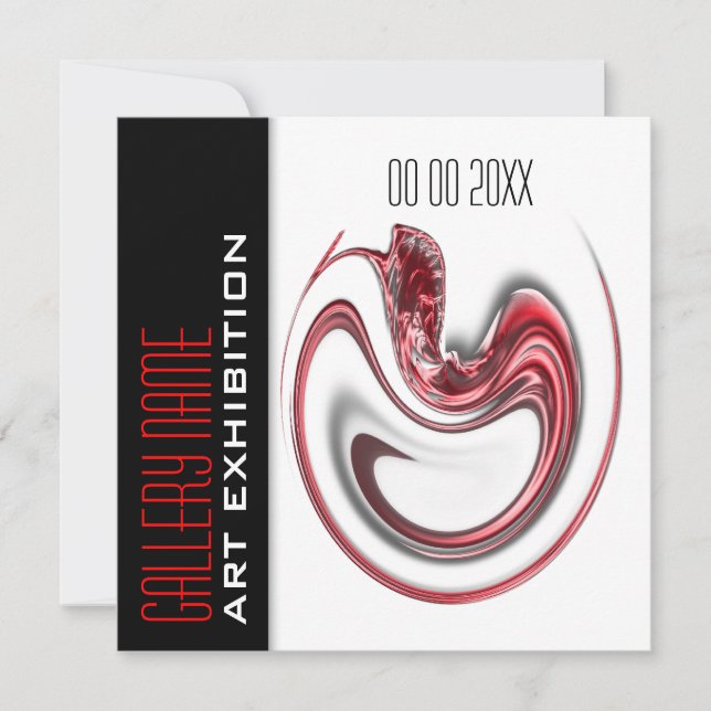 Art show gallery exhibition jewelry CUSTOMIZE Invitation (Front)