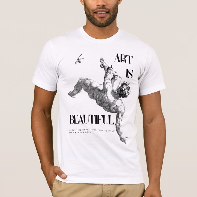Art si beautiful - Adam falling T-Shirt (Front)