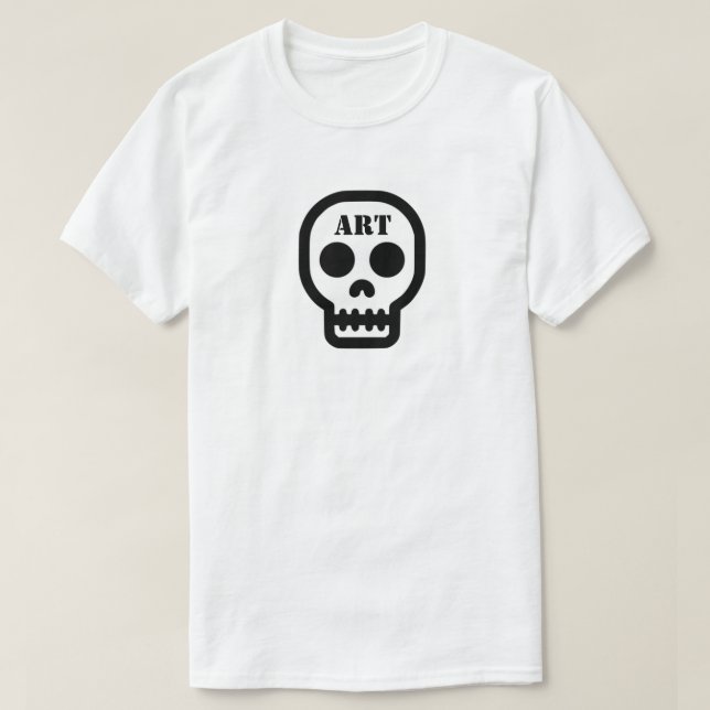 Art Skull T-Shirt (Customize It!) (Design Front)