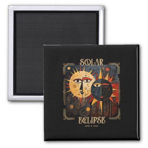 Art Solar Eclipse Shirt 2024 Sun Totality April 8t Magnet
