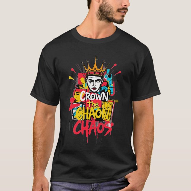 "Art Speaks, Power Creates" Inspirational Artist  T-Shirt (Front)