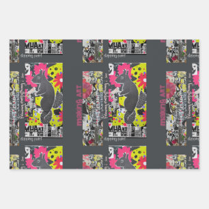 Art Squirrel Wrapping Paper Sheets