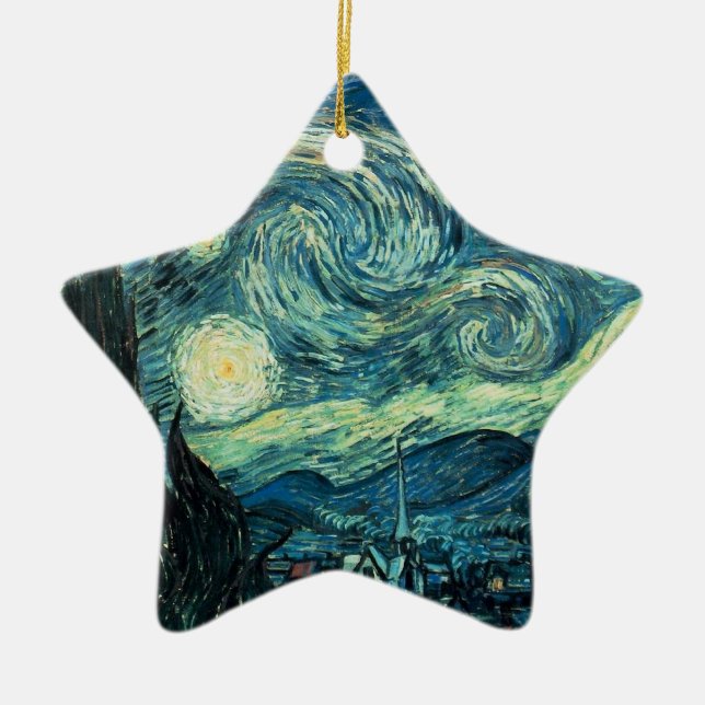 ART - Starry Night - SRF Ceramic Ornament (Front)