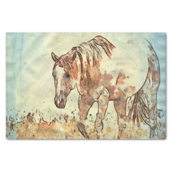 Art Studio 12216 Horse Tissue Paper by MehrFarbeImLeben at Zazzle