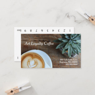 Art & Succulent Loyalty Coffee Punch-Card