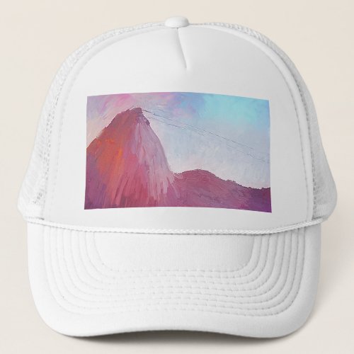 Art Sugarloaf Mountain Rio de Janeiro Trucker Hat