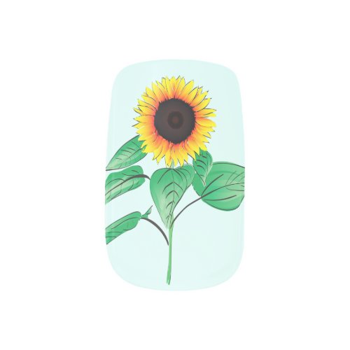 Art Sunflower _ Summer Minx Nail Art