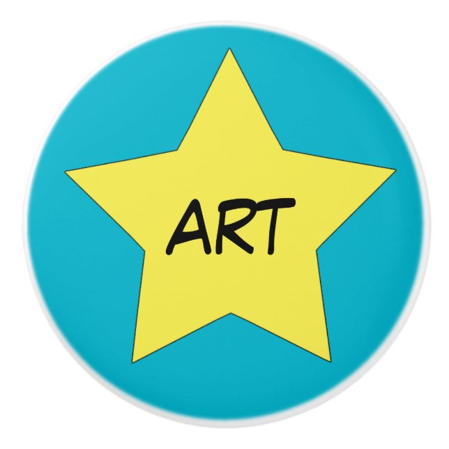 Art Supplies organization super hero knobs (Front)