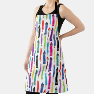 Art supplies pattern apron