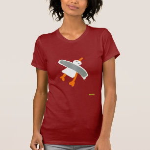 Art T-Shirt: Seagull Front and Back Design T-Shirt