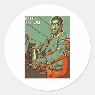 Art Tatum Classic Round Sticker