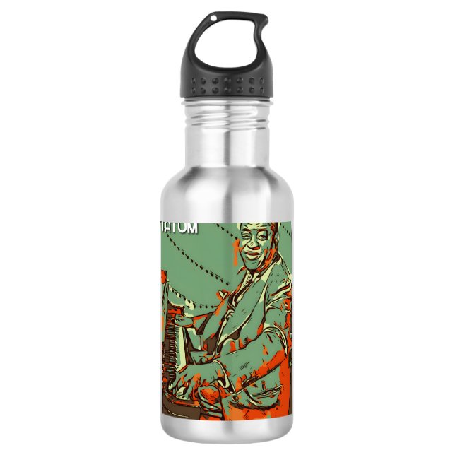 Art Tatum Stainless Steel Water Bottle (Front)