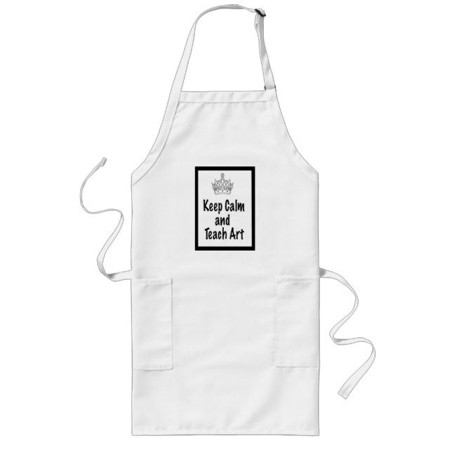 Art Teacher Apron - Keep Calm and Teach Art (Front)