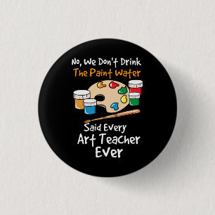 Art Teacher Artist Button