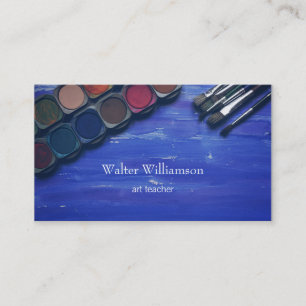Art Teacher, Back To School, Art Supplies, Art Business Card