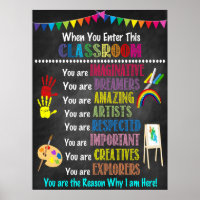 Art Teacher Classroom Poster